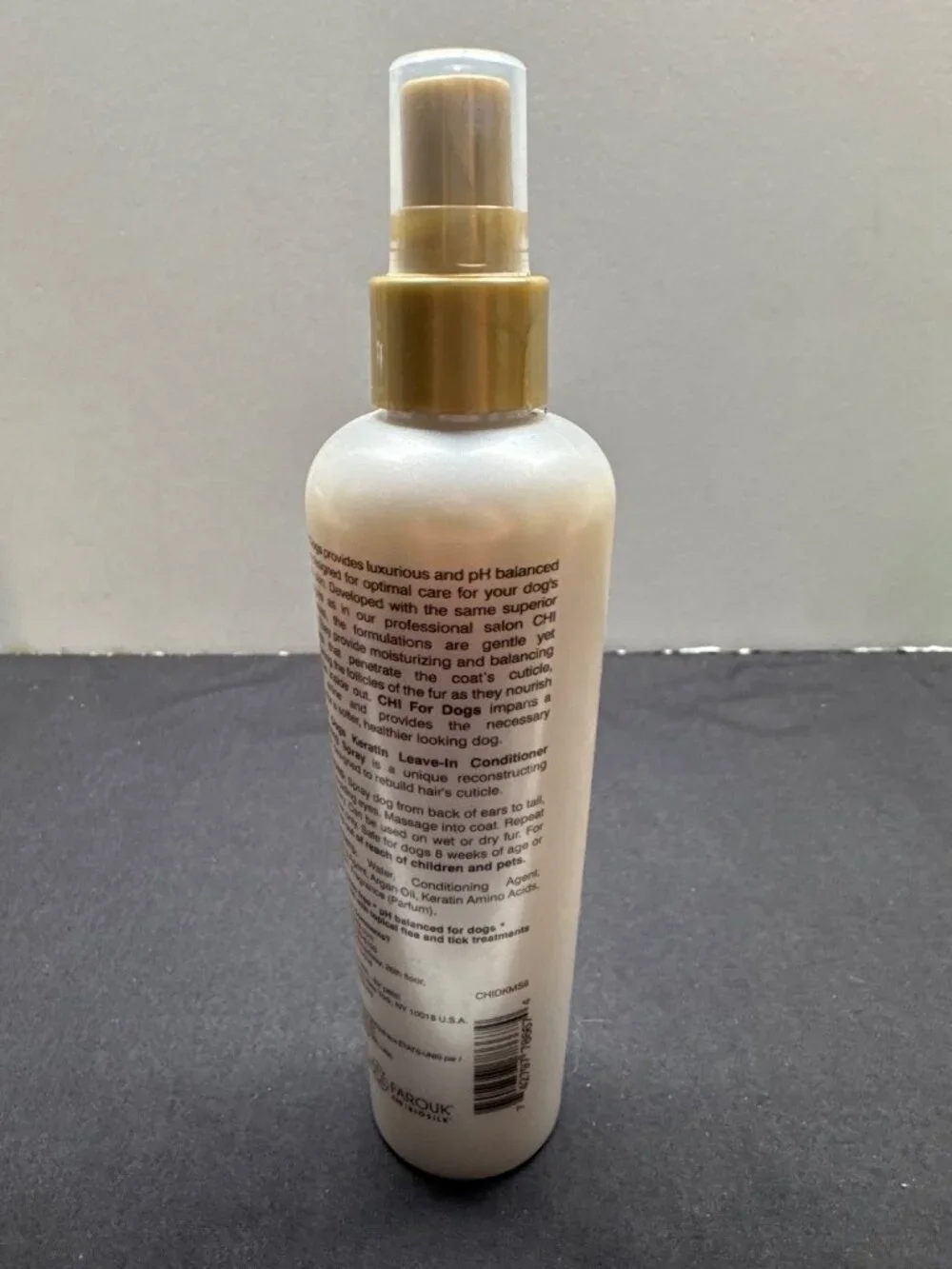 Chi For Dogs Keratin 90% Full Leave-In Conditioner Moisturizing Spray 8 Fl. Oz.